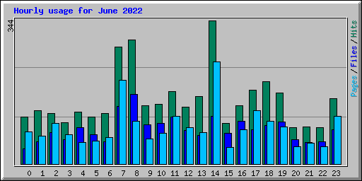 Hourly usage for June 2022