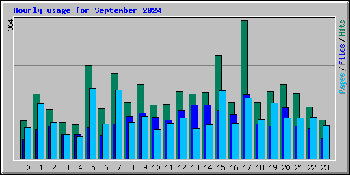 Hourly usage for September 2024